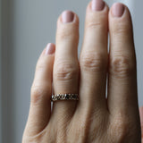 Anita Ring with Chocolate and Champagne Diamonds