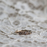 Anita Ring with Chocolate and Champagne Diamonds