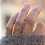 Mini Brigitte Ring with Chocolate Diamonds