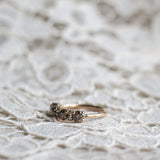 Anita Ring with Chocolate and Champagne Diamonds