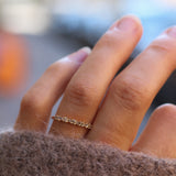 Mini Brigitte Ring with Chocolate Diamonds