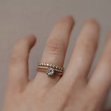 Vintage Style Solitaire Ring with Antique Diamond