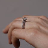 Amelia’s Minimalistic Baguette Brilliant Diamond Band - Top Covered