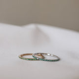 Jade Petite Ring with Emeralds