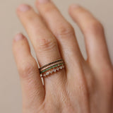 Jade Petite Ring with Emeralds