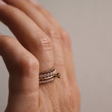 Jade Petite Ring with Chocolate Diamonds