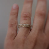 Jade Petite Ring with Champagne Diamonds