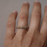 Jade Petite Ring with Champagne Diamonds