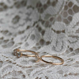 Low Set Diamond Solitaire Ring