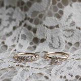 Low Set Diamond Solitaire Ring