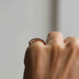 Mini Angel Ring with Dove Blue Sapphires