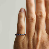 Mini Angel Ring with Dove Blue Sapphires