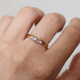 Finished: Mini Elise Ring with Lavender Sapphires and Diamonds