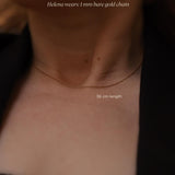Bare Gold Necklace Chain (Standard Chain for our Short Necklaces)