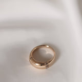 Nonna's Thick Dome Ring with Dark Chocolate Diamonds