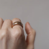 Nonna's Thick Dome Ring with Dark Chocolate Diamonds