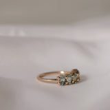 One-Of-A-Kind Oval Bi-Coloured Sapphire Band