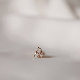 Pamelas Trinity Pearl Earring with Diamonds