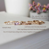 Jade Petite Ring with Chocolate Diamonds