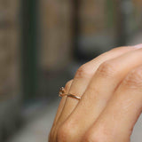 Solitaire Petite Ring with Champagne Diamond