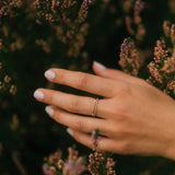 Jade Petite Ring with Chocolate Diamonds