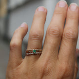Tiny Solitaire Ring with Emerald