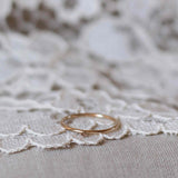 Tiny Diamond Ring with Chocolate Diamond