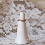 Tiny Diamond Ring with Chocolate Diamond
