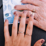Hilda Ring with Emeralds and Diamonds