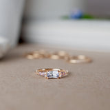 One-Of-A-Kind Cluster Ring with a Light Blue Sapphire, Lavender Sapphires & Diamonds (1.07 CT)