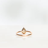One-Of-A-Kind Drop Sapphire Solitaire with a 1.22 CT Light Yellow Sapphire and Diamond Sparkle (Total 1.32 CT)
