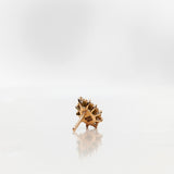 One-of-a-Kind Stud Earring with Green Tourmaline Drop and a Halo of Diamond Brilliants