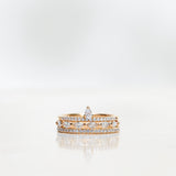 Lily Tiny Diamond Drop with Diamond Row