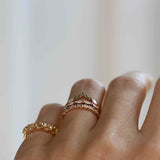 Angel Ring med Ljusgula Safirer