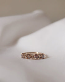 Anita Ring with Chocolate Diamonds and Champagne Diamonds