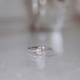 Finished: Antique Diamond Solitaire with an 0.40 CT Antique Diamond in White Gold