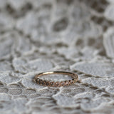 Astrid Top Covered Diamond Band - Mother's Ring