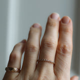 Astrid Top Covered Diamond Band - Mother's Ring