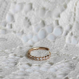 Astrid Vintage Diamond Hoop