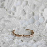 Astrid Vintage Diamond Hoop