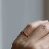 Astrid Top Covered Diamond Band - Champagnediamanter