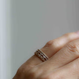 Astrid Top Covered Diamond Band - Champagnediamanter