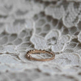 Astrid Top Covered Diamond Band - Champagnediamanter