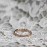 Astrid Top Covered Diamond Band - Champagnediamanter