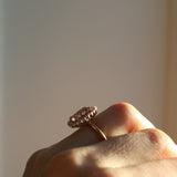 Bianca Ring med Oval Champagnemorganit och Diamanter