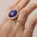 Judy's Night Sky Ring with Lapis Lazuli and Diamonds