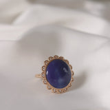 Judy's Night Sky Ring with Lapis Lazuli and Diamonds