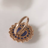 Judy's Night Sky Ring with Lapis Lazuli and Diamonds