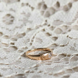 Donna's Dome Ring with Antique-Cut Diamond (Old Mine Cut) 