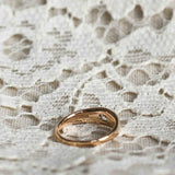 Donna's Dome Ring with Antique-Cut Diamond (Old Mine Cut) 